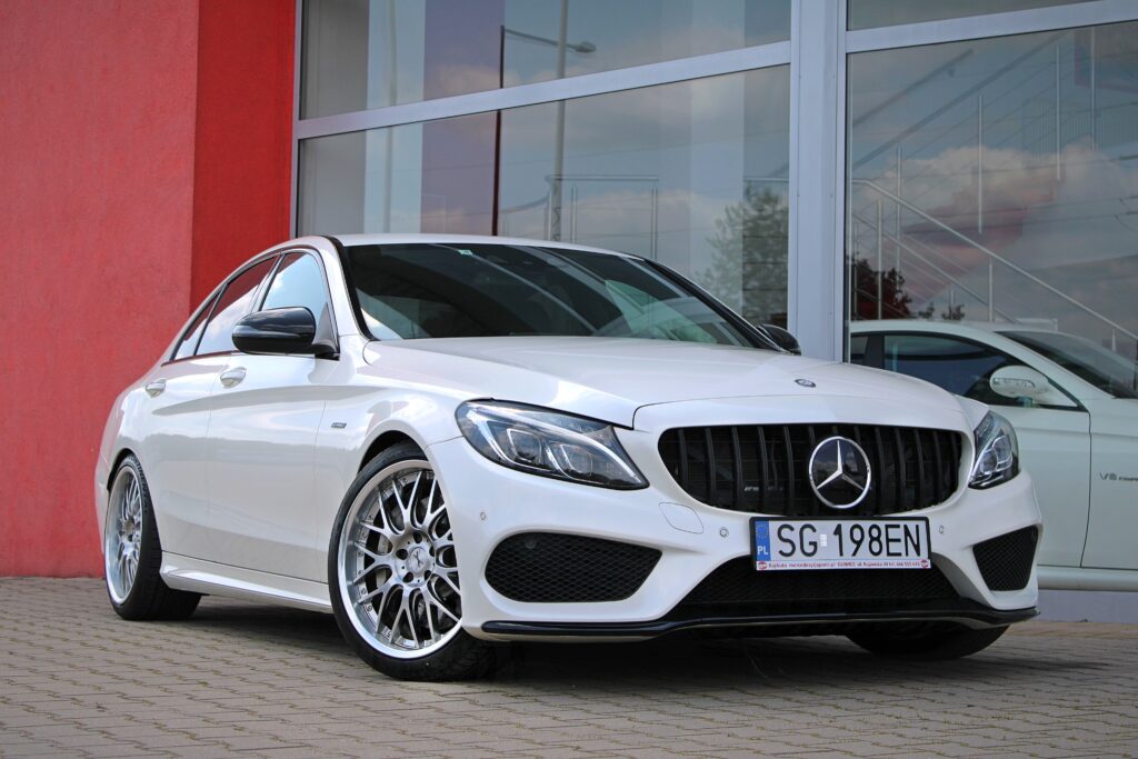Mercedes C450 /43AMG 4Matic #Perła #HeadUp #DistronicPlus #Keyless #LED #4.5B