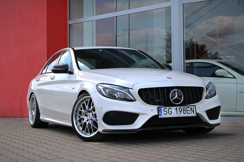 Mercedes C450 /43AMG 4Matic #Perła #HeadUp #DistronicPlus #Keyless #LED #4.5B